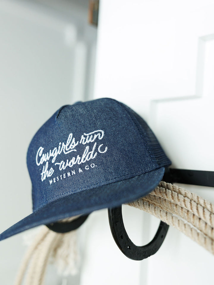 Run The World Cap {Denim}