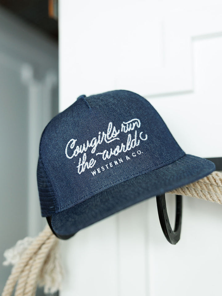 Run The World Cap {Denim}