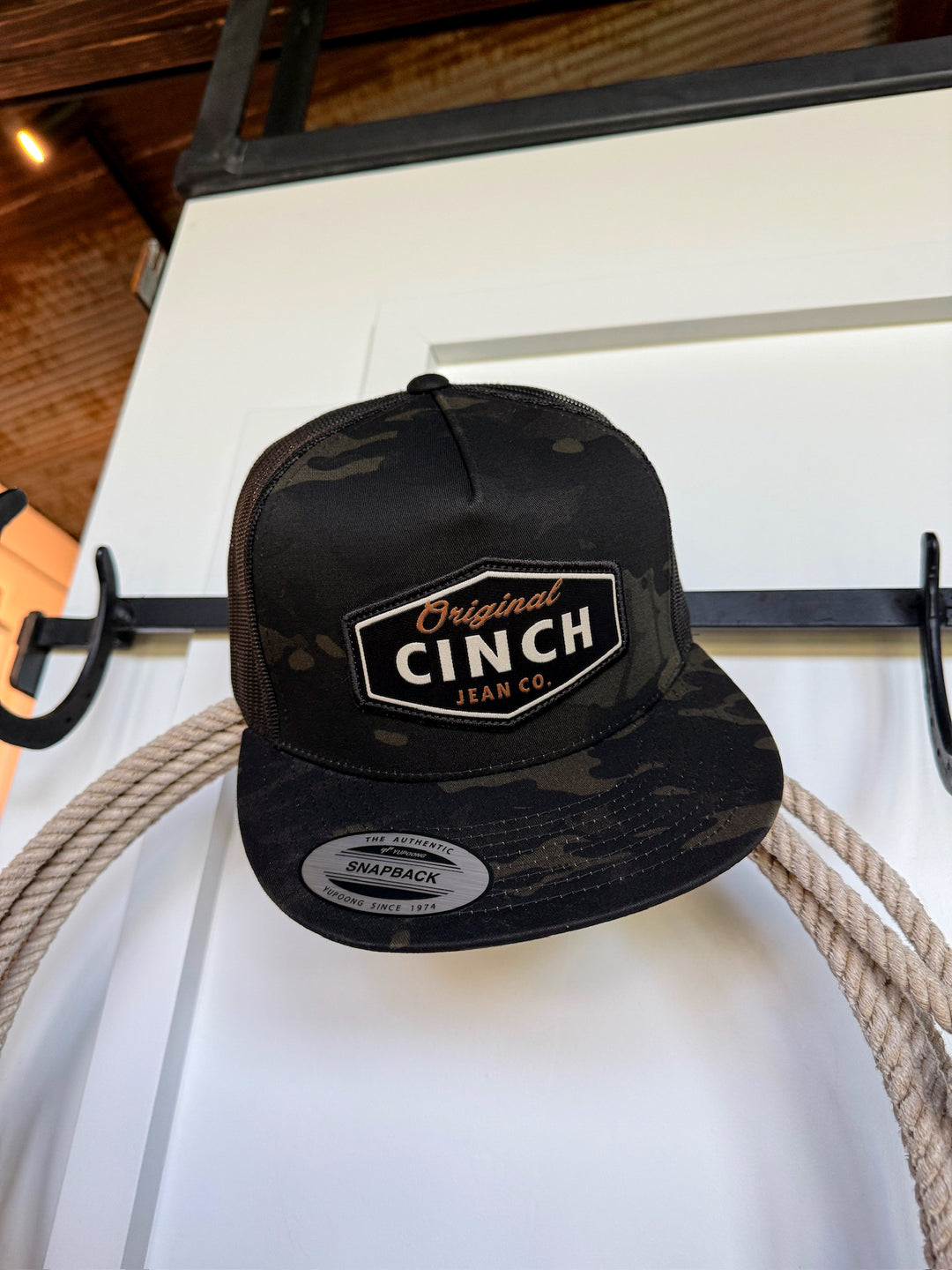 Cinch Black Camo Cap