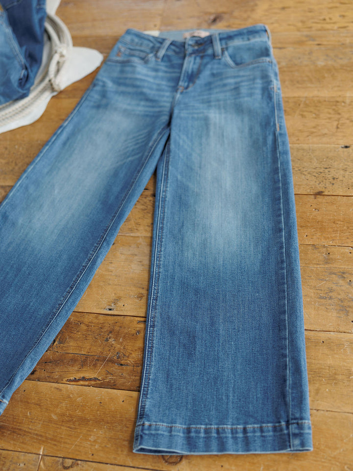 The Sadie Perfect Rise Wide Leg Crop Jean