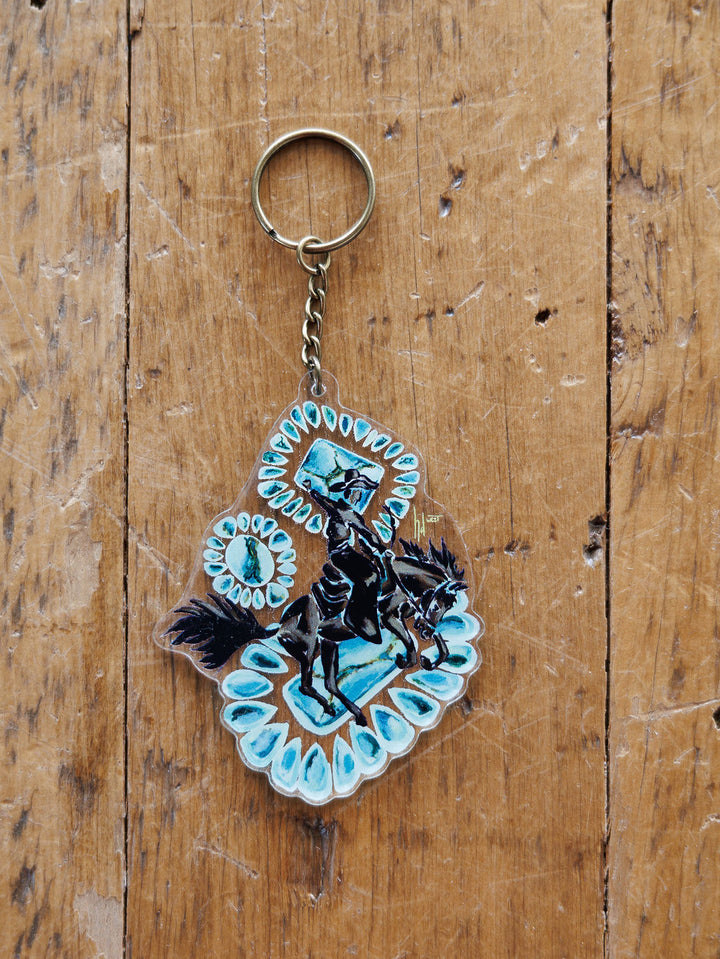 Bronc Keychain