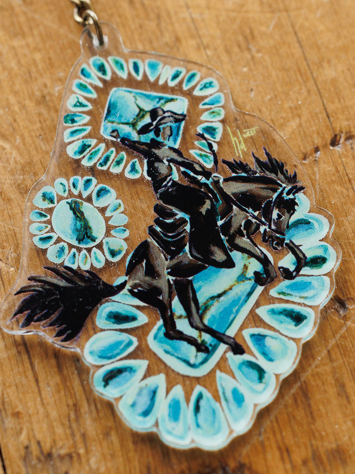 Bronc Keychain