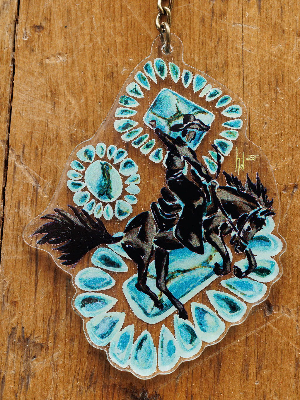 Bronc Keychain