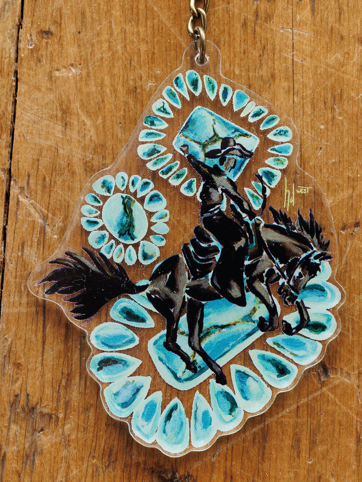 Bronc Keychain