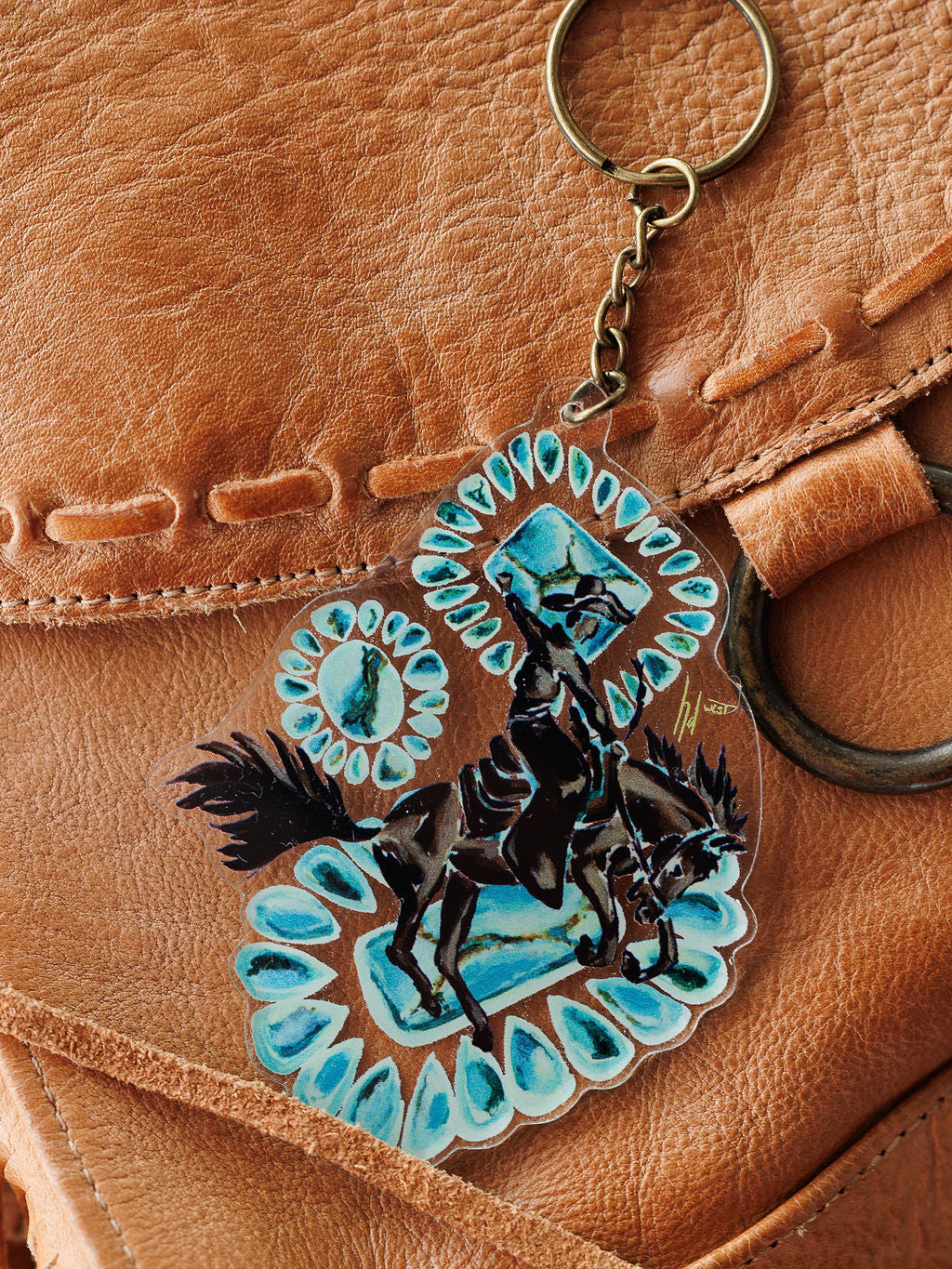 Bronc Keychain