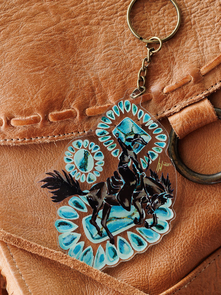 Bronc Keychain