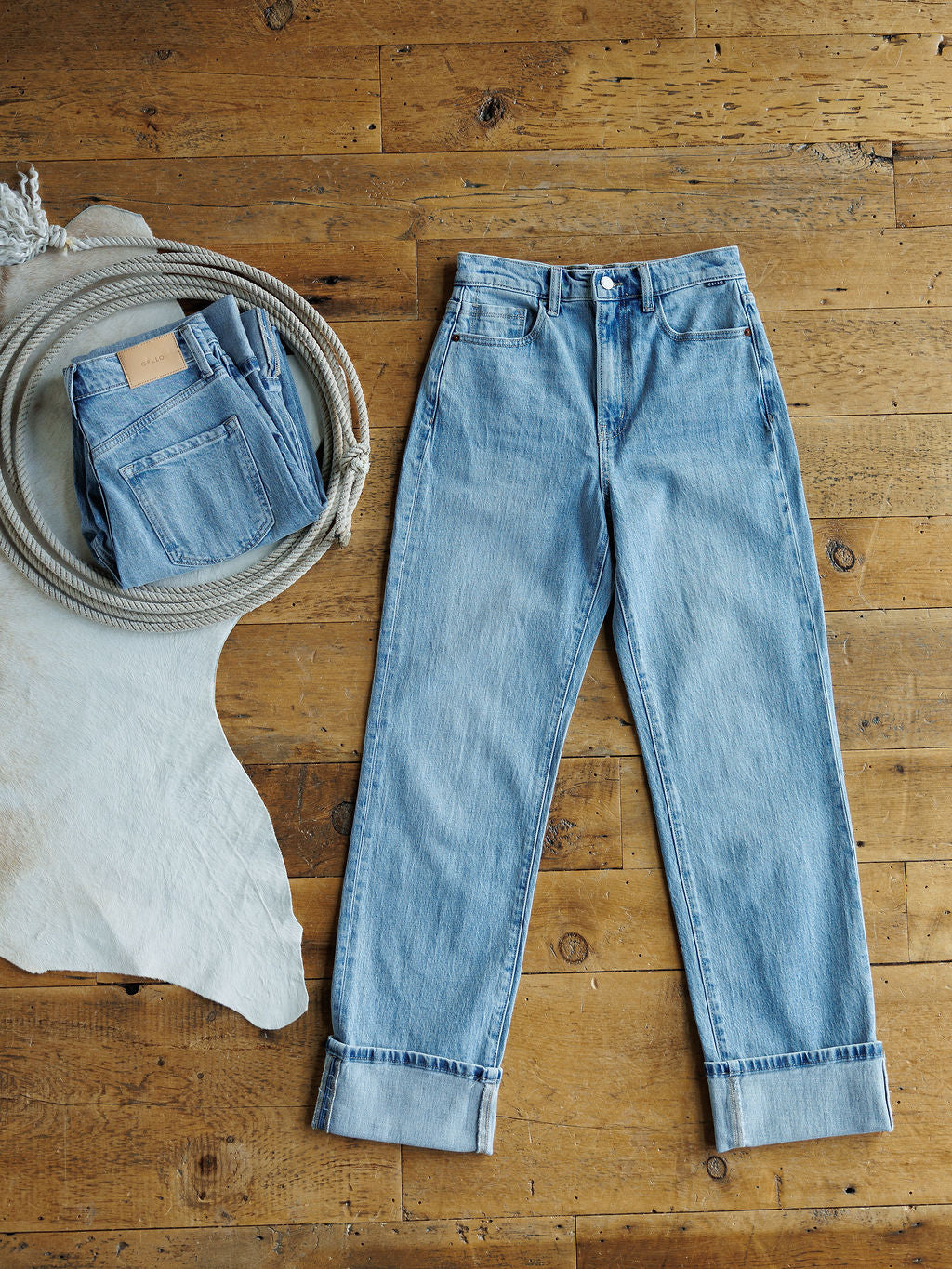 The Landry High Rise Relaxed Straight Leg Jean