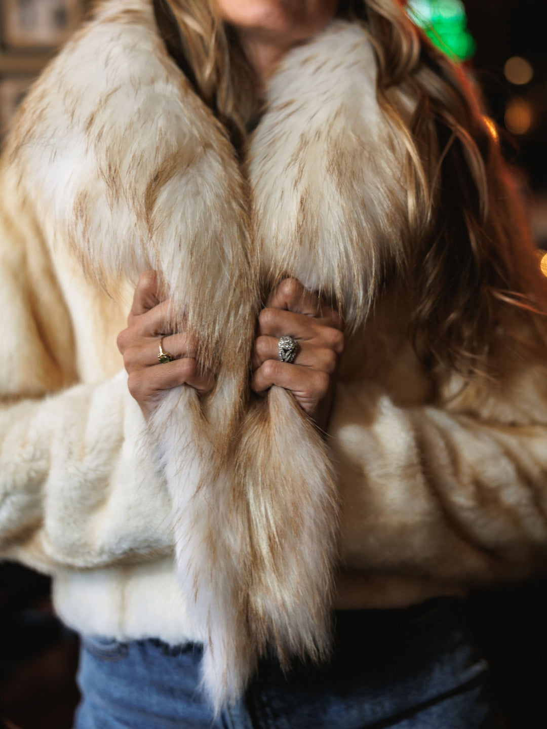 Tekoa Muskrat/Raccoon Fur Jacket