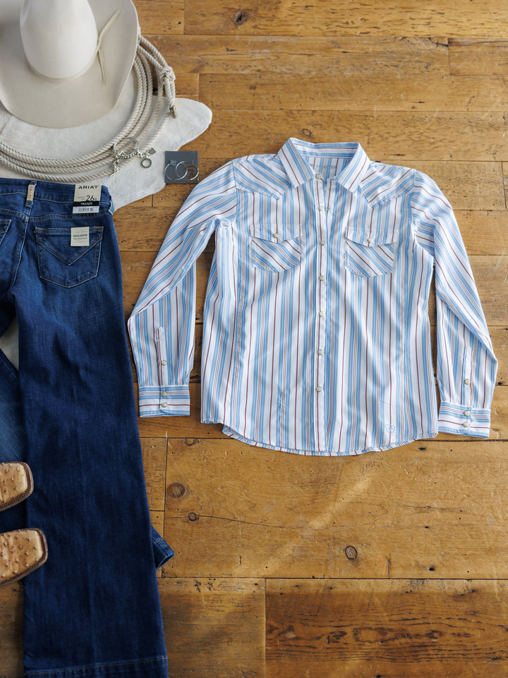 Panola Ariat Striped Performance Shirt