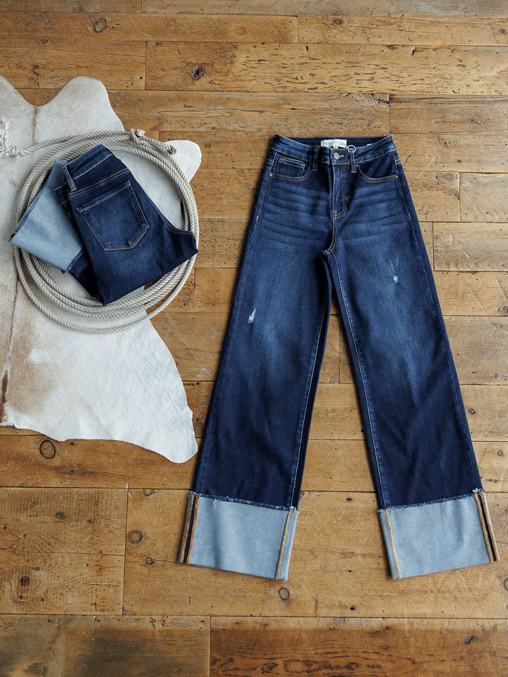 The Hollis High Rise Wide Leg Jean