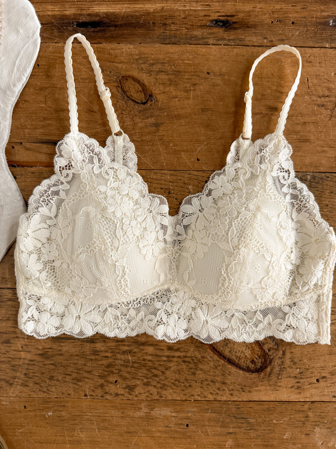 Cairo Cream Lace Bralette