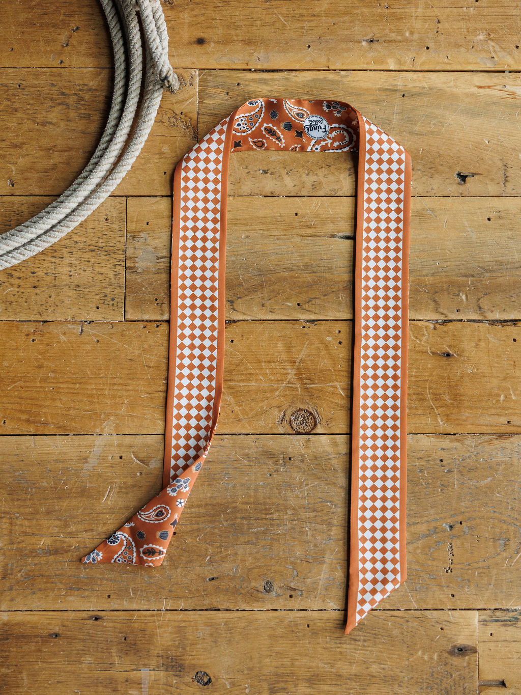 Lucky Paisley Twilly {Rust}
