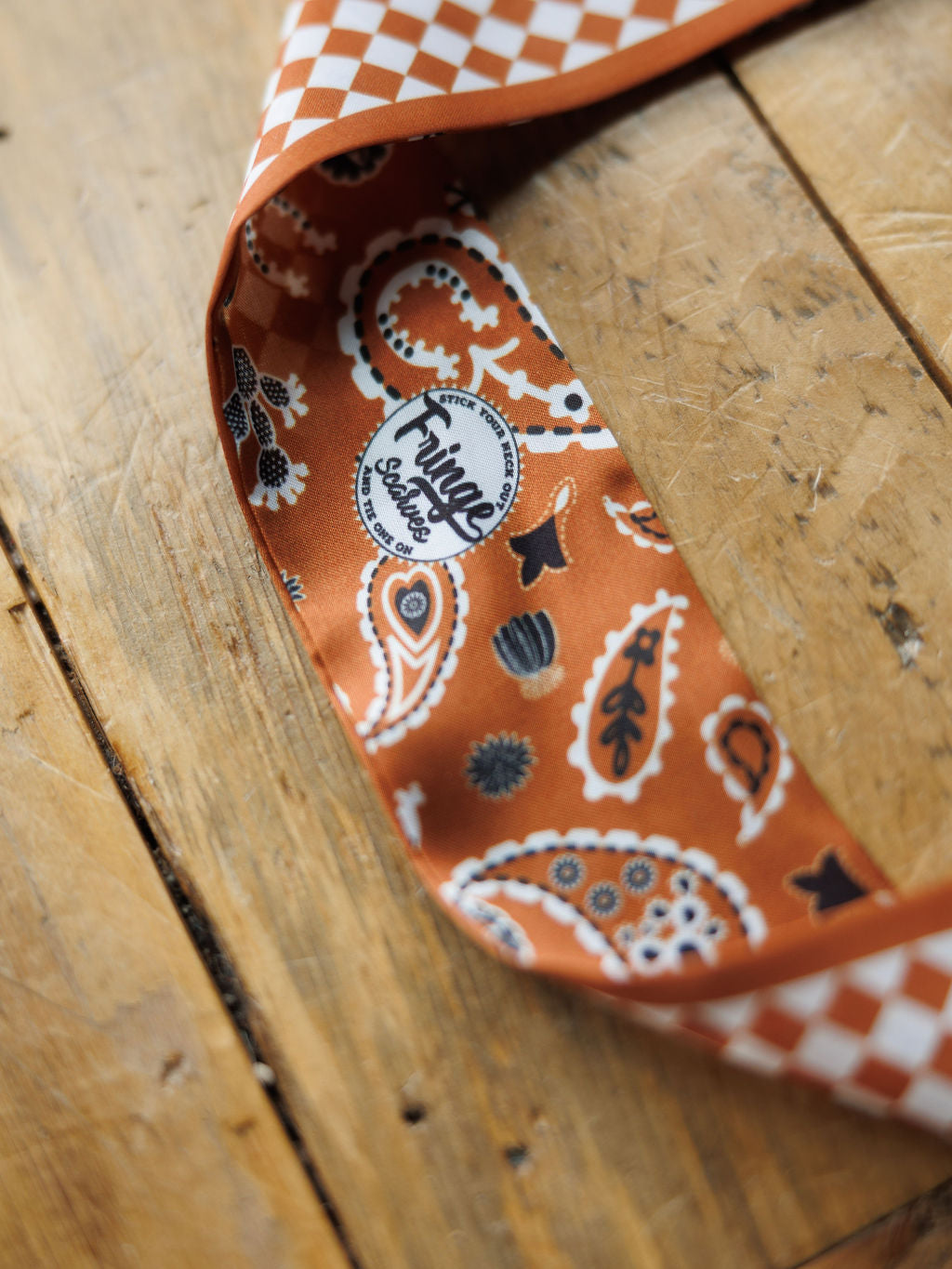 Lucky Paisley Twilly {Rust}