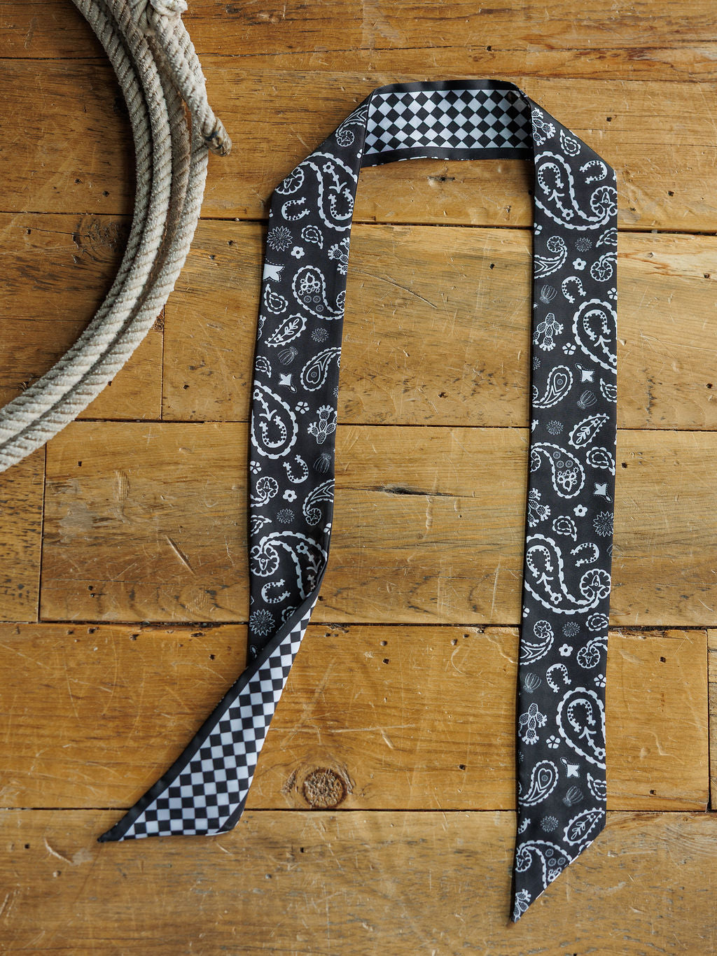 Lucky Paisley Twilly {Black}