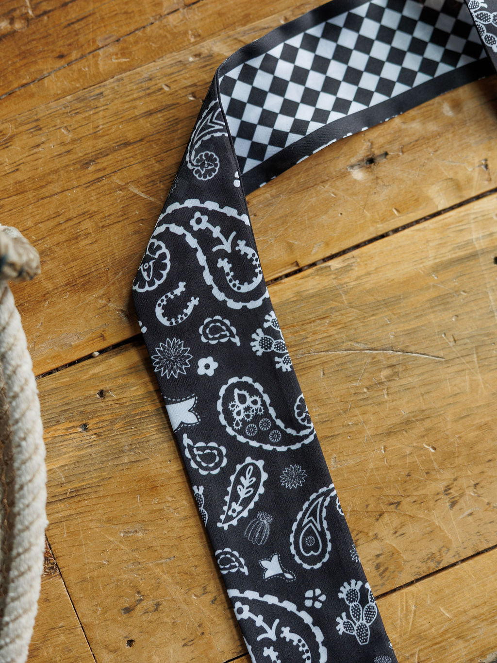 Lucky Paisley Twilly {Black}