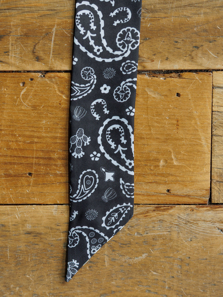 Lucky Paisley Twilly {Black}
