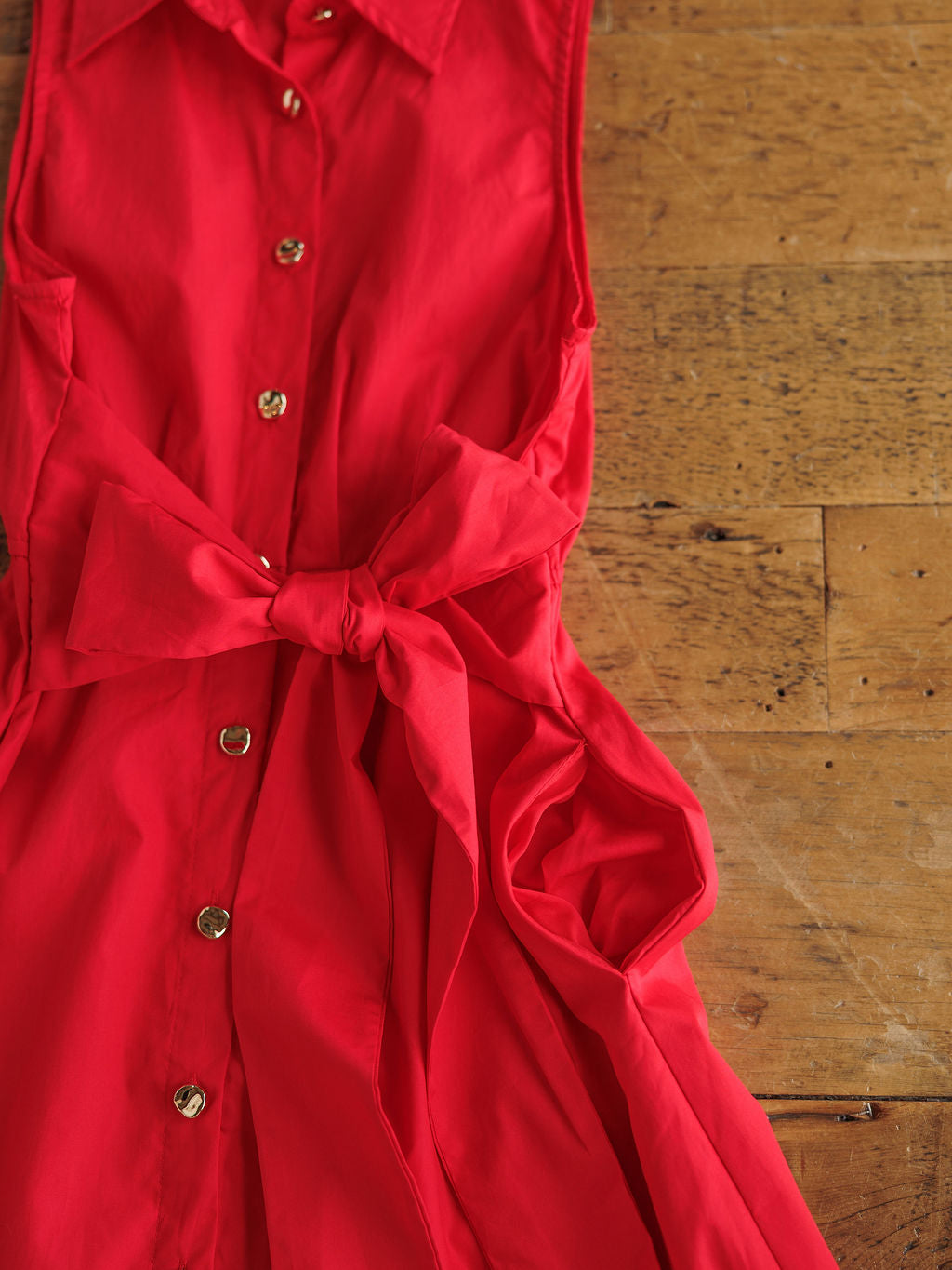 Primera Red Cotton Dress