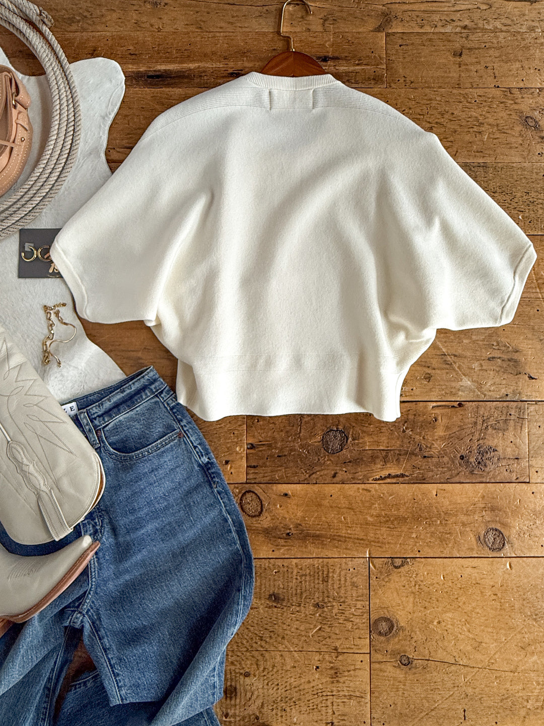 Callaway Cream Button Up Cardigan