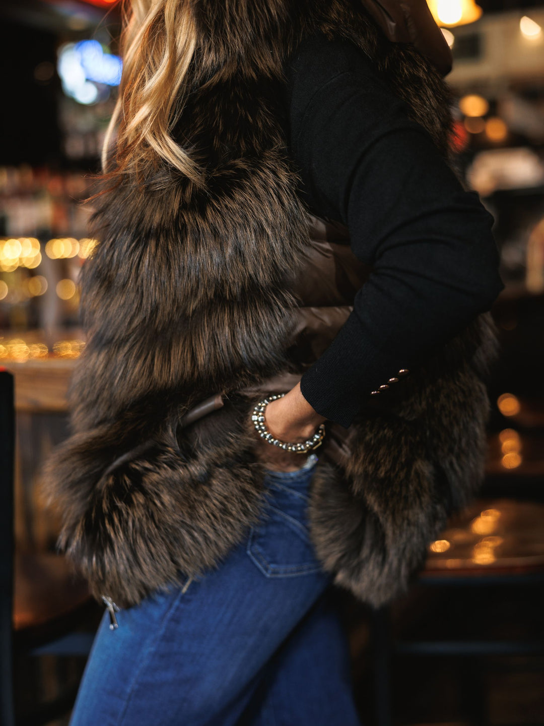 Choteau Fox Down Hoodie Vest