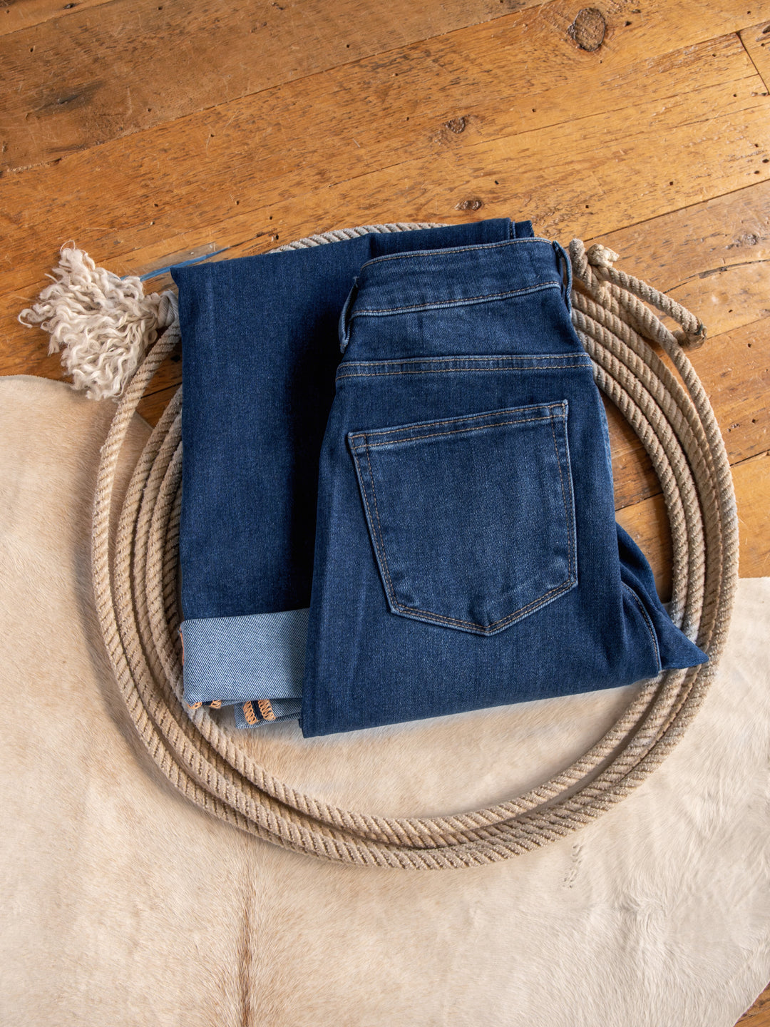 The Kase High Rise Wide Leg Jean