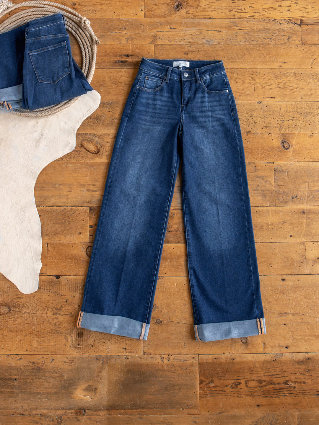 The Kase High Rise Wide Leg Jean