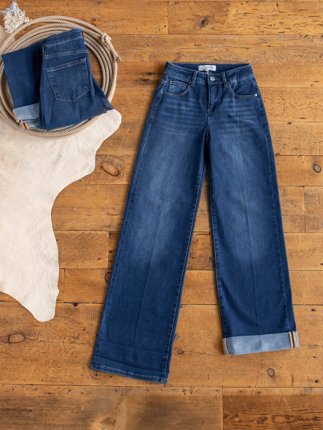 The Kase High Rise Wide Leg Jean