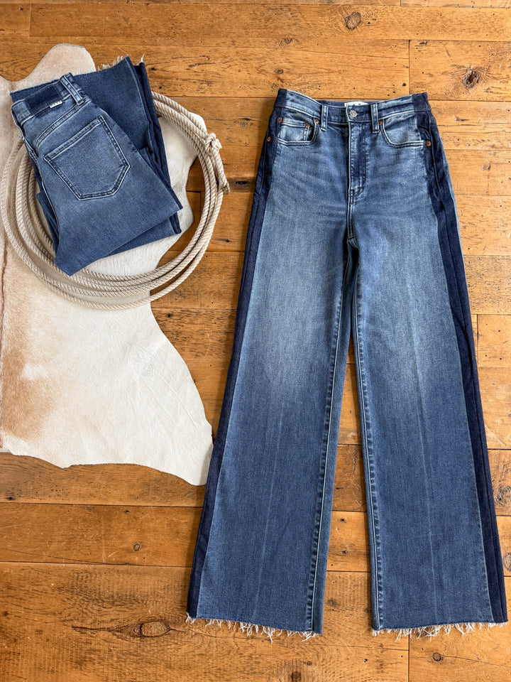Kanen High Rise Wide Leg Jean