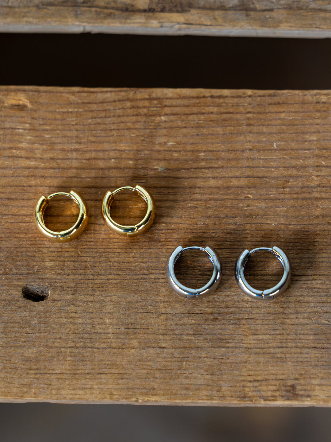 Madera Gold/Silver Mini Hoop Earrings