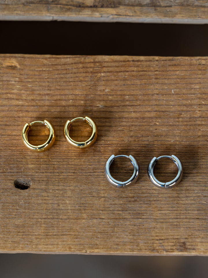 Madera Gold/Silver Mini Hoop Earrings