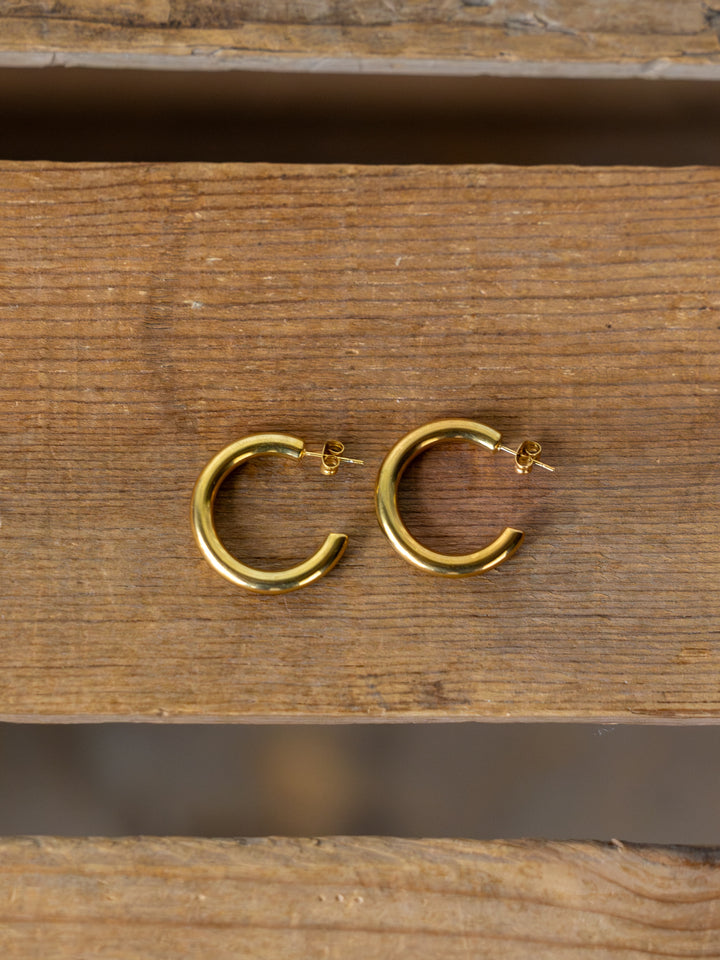 Parton Gold Hoop Earrings