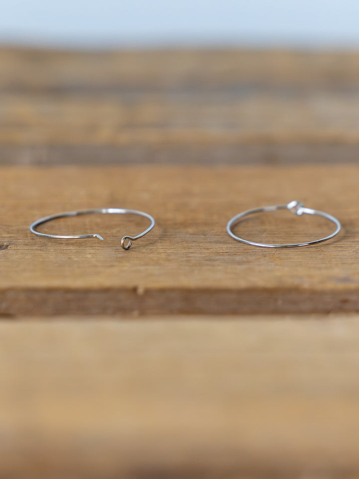 Levy Gold/Silver Hoop Earrings
