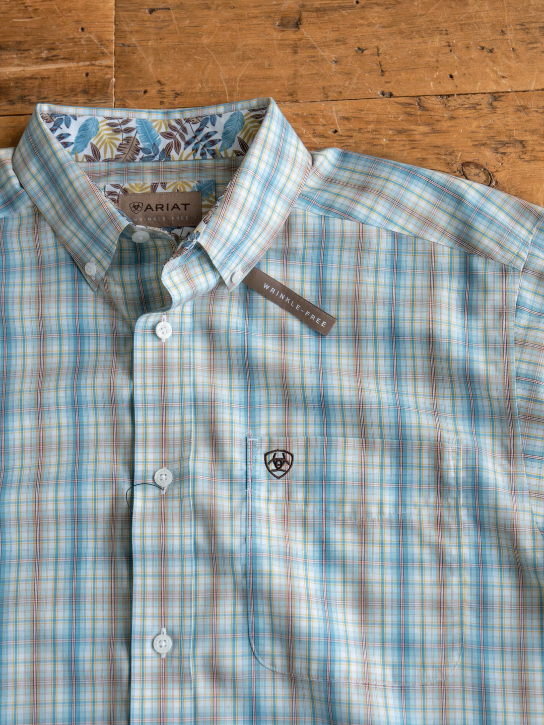 Bowmont Men's Ariat Blue Plaid Button Up