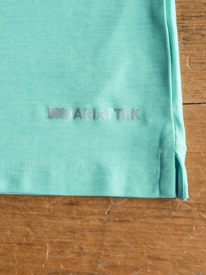 Griffin Ariat Men's Turquoise Polo