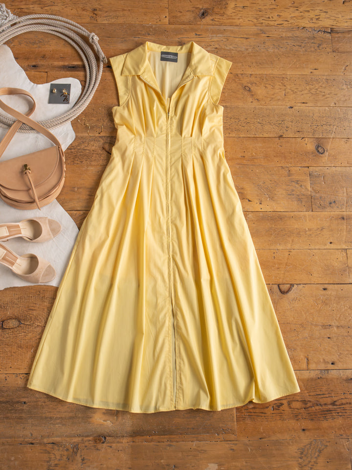 Biloxi Butter Zip Front Dress