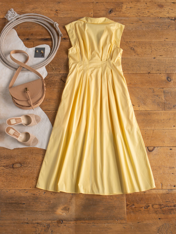 Biloxi Butter Zip Front Dress