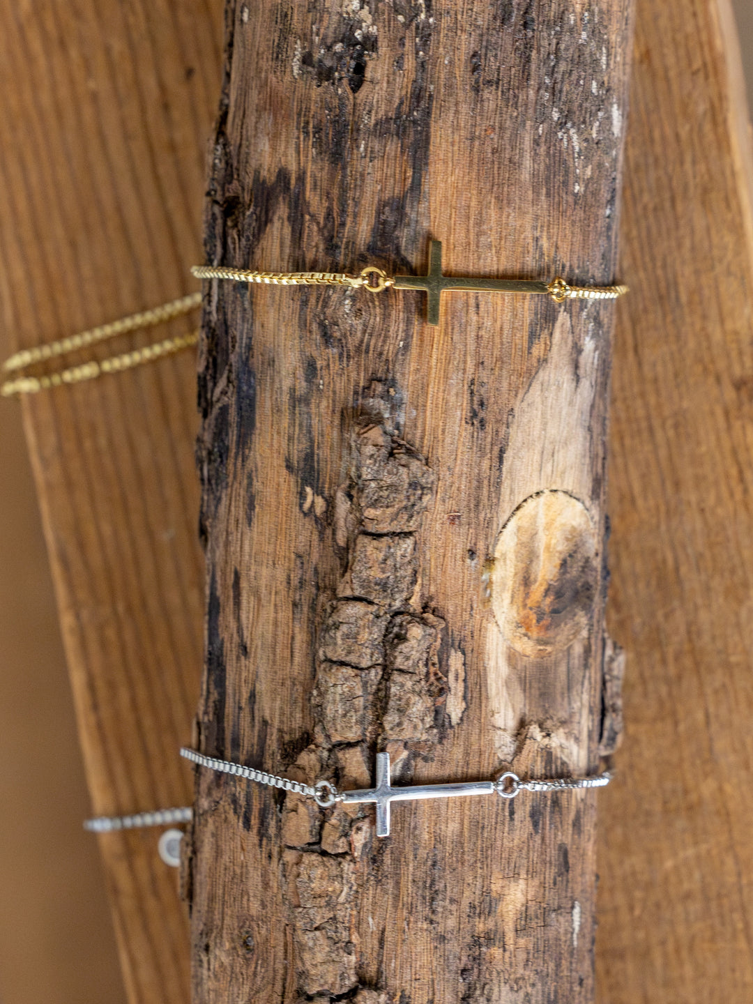 Bethel Gold/Silver Cross Bracelet