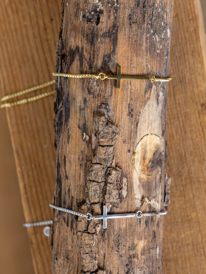Bethel Gold/Silver Cross Bracelet
