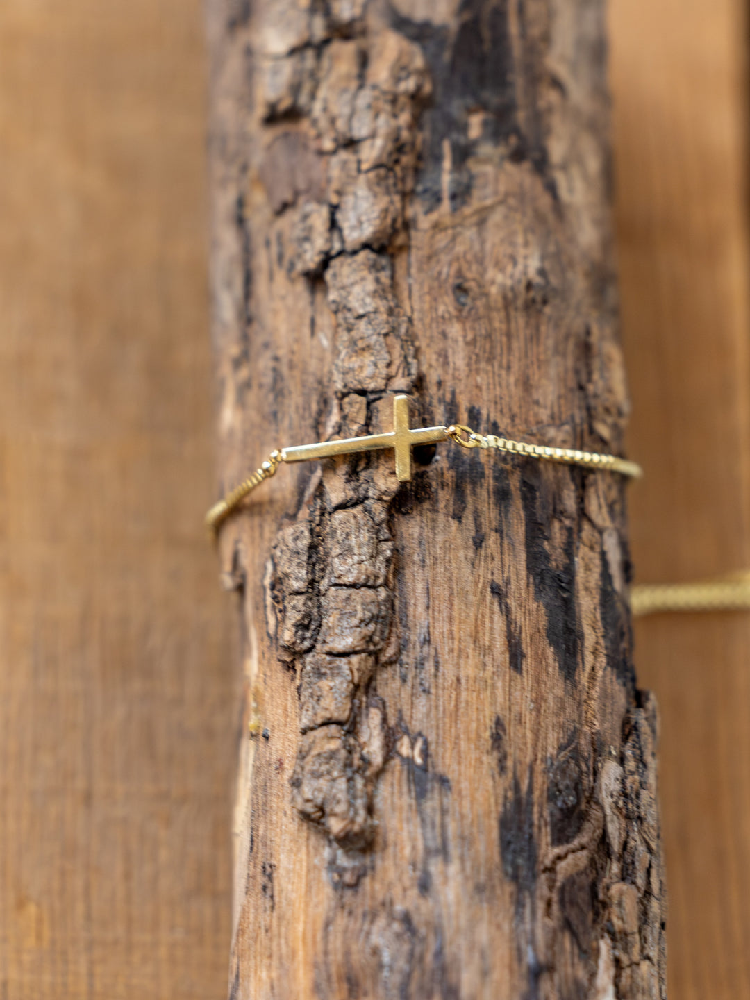 Bethel Gold/Silver Cross Bracelet