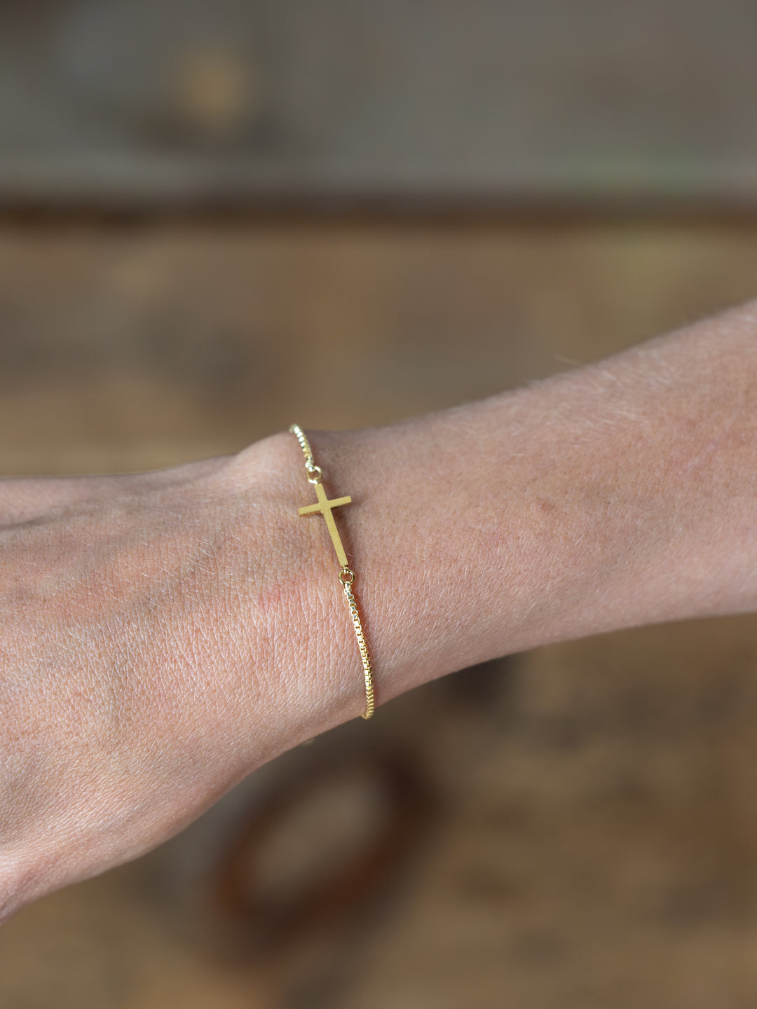 Bethel Gold/Silver Cross Bracelet