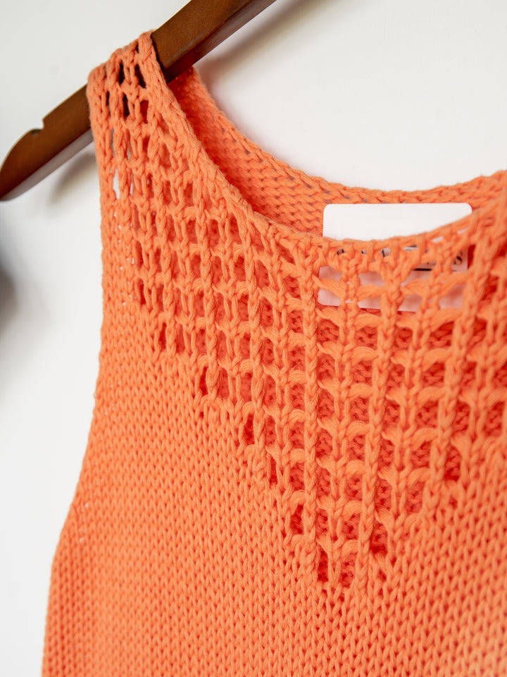 Sweetwater Coral Orange Knit Tank