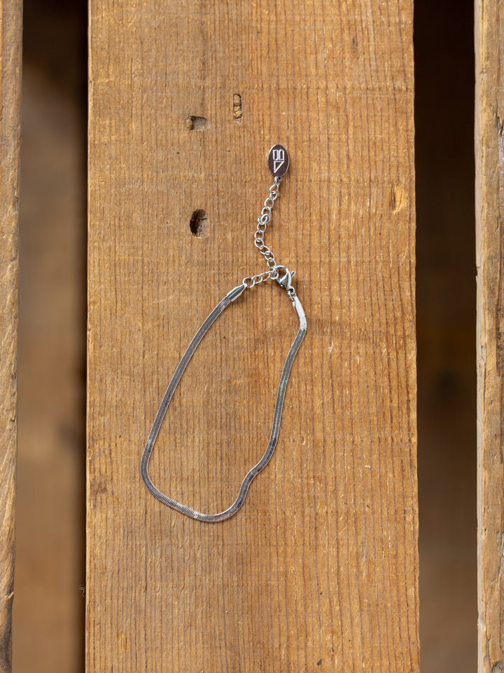 Norvell Silver Herringbone Bracelet