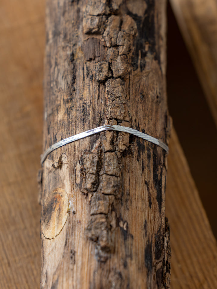 Norvell Silver Herringbone Bracelet