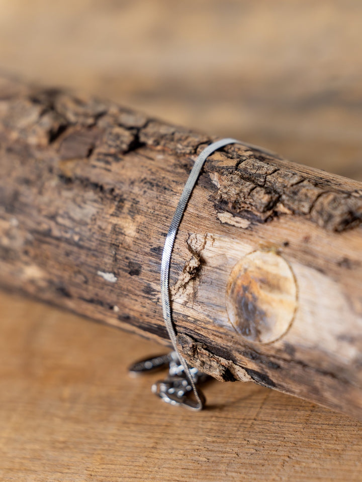 Norvell Silver Herringbone Bracelet