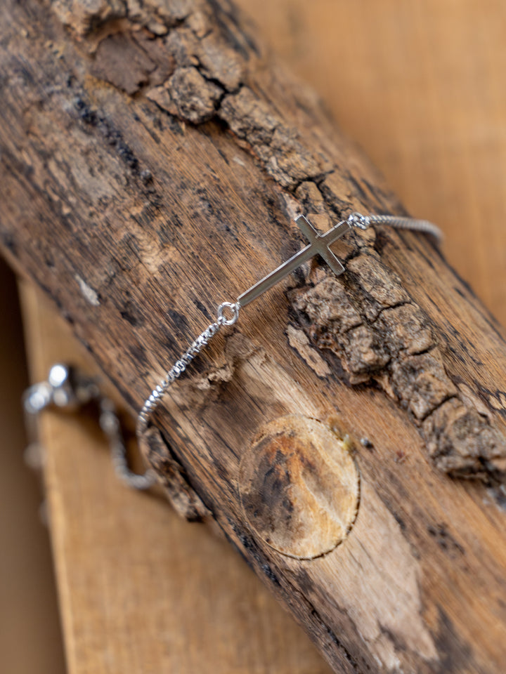 Bethel Gold/Silver Cross Bracelet