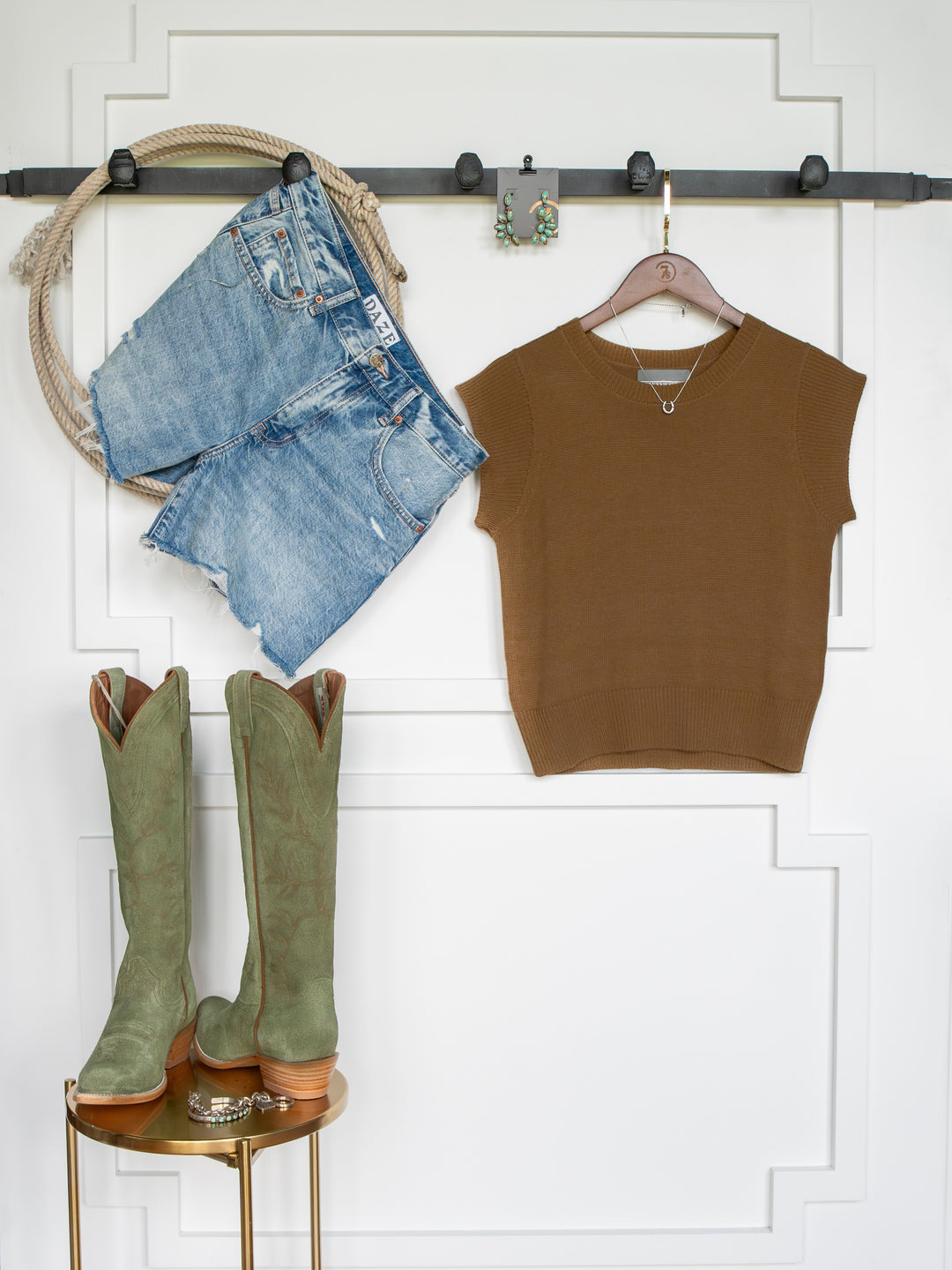 Dacoma Bronze Knit Top