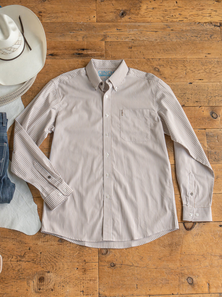 Steger Cinch Men's Pinstripe Button Up