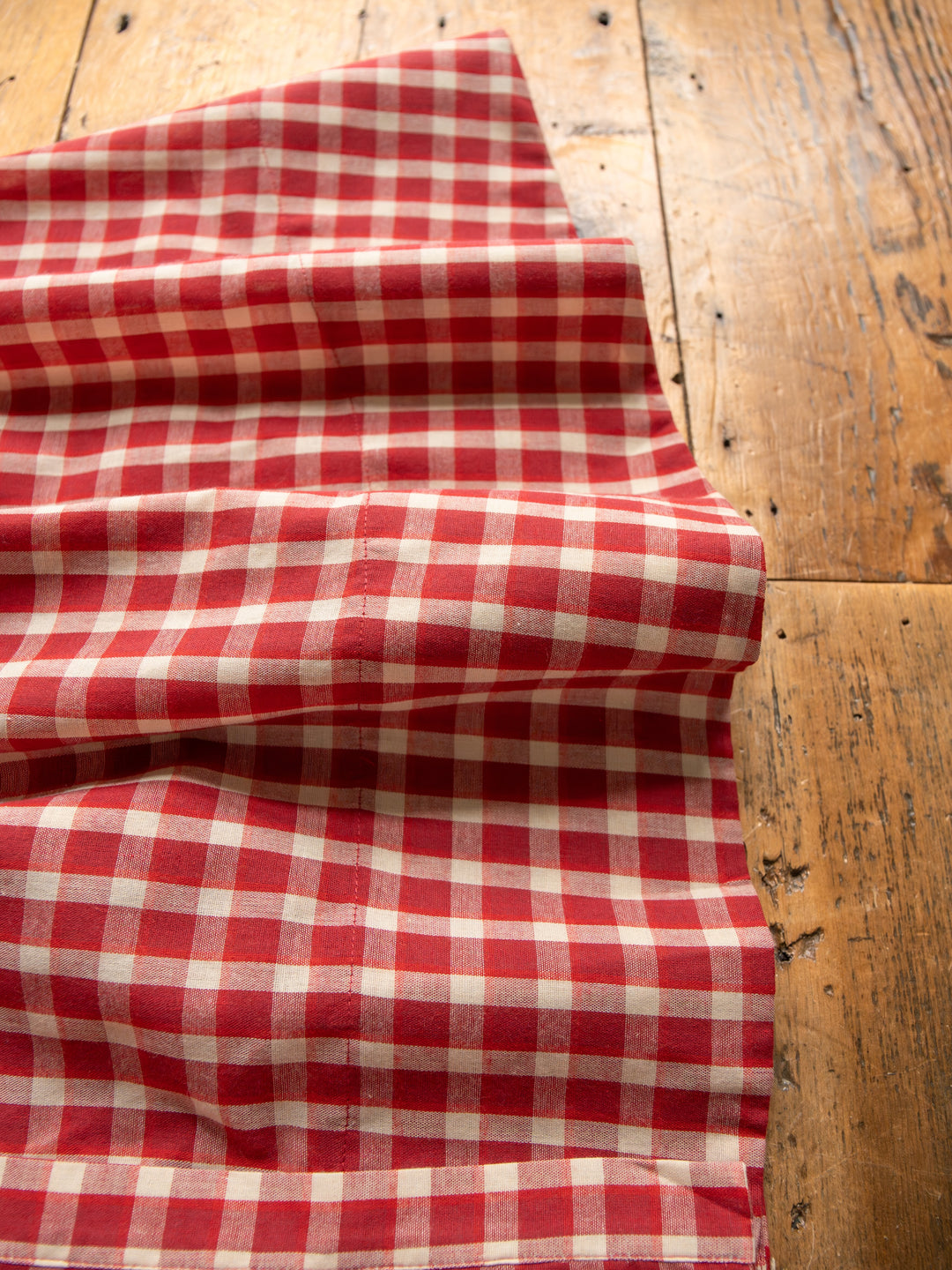Tolland Red Gingham Button Up Dress