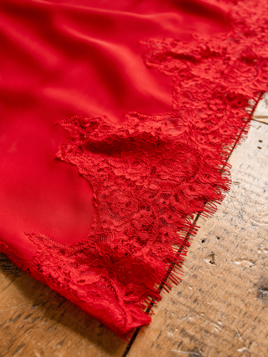 Mesena Red Satin Dress