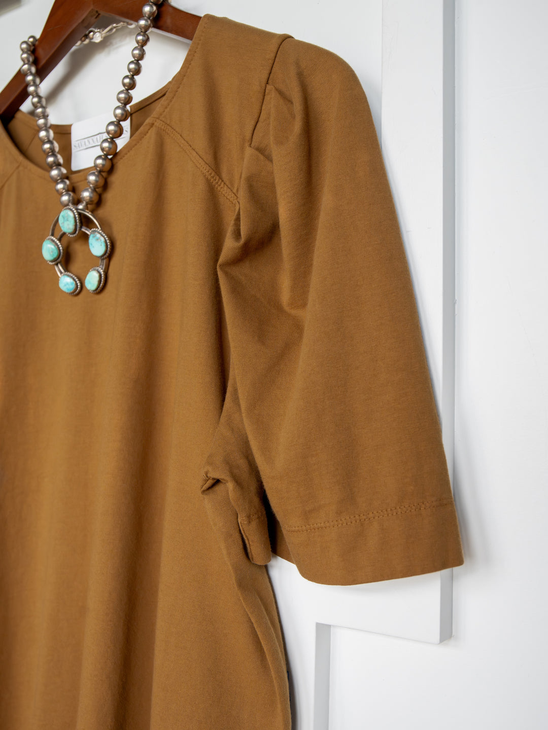 Solana Bronze Puff Sleeve Top