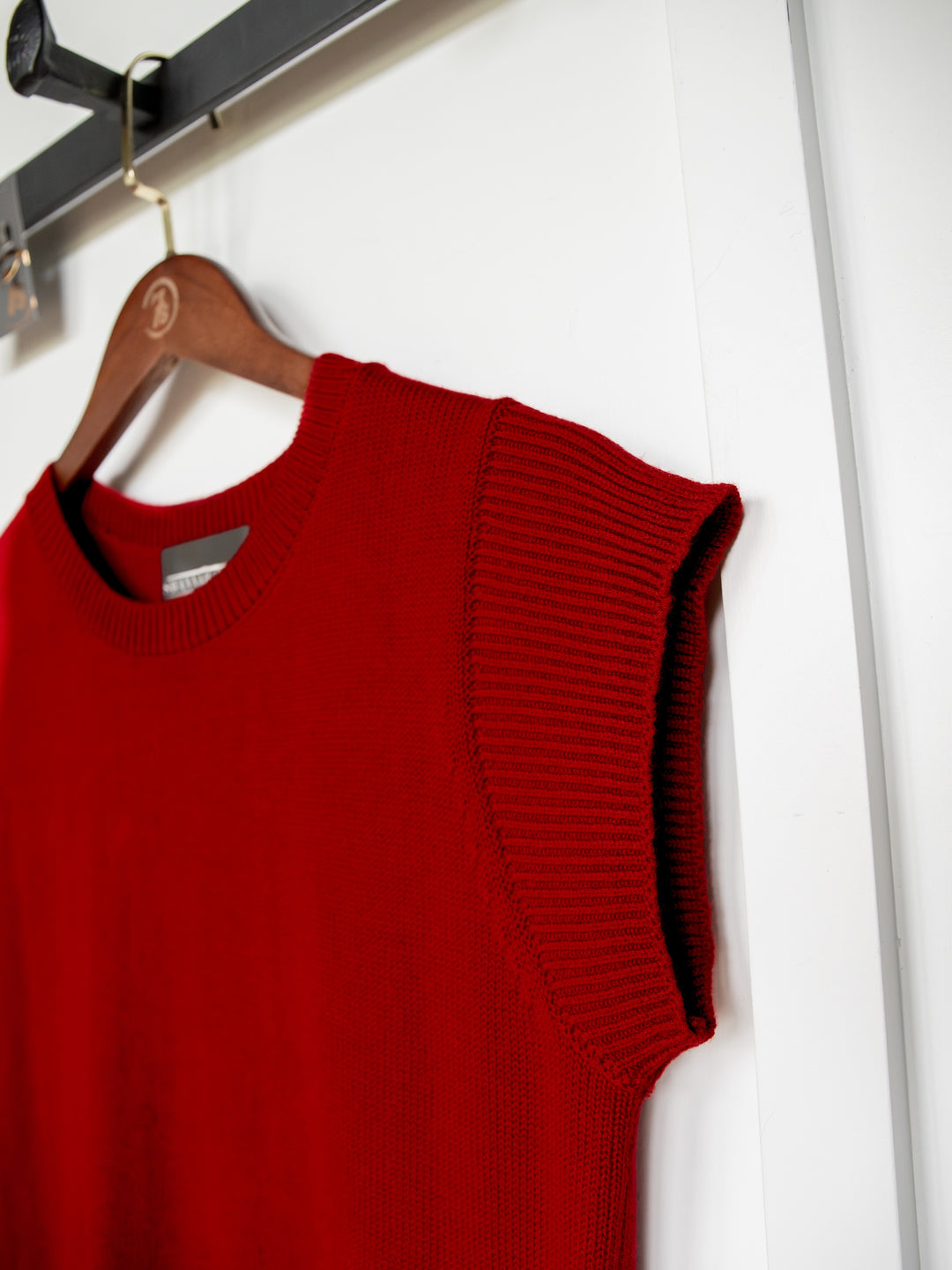 Dacoma Cherry Red Knit Top